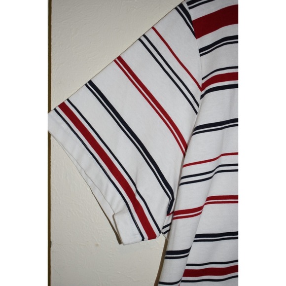 Cabin Creek 5X Short Slv Top  Stars Stripes Red White Blue 100% Cotton Pullover - Picture 10 of 16